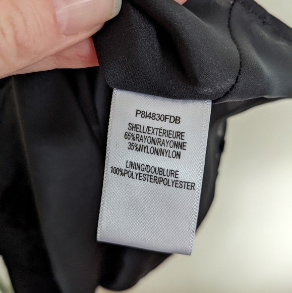 PARKER floral velvet burnout black Mini dress cowl neck 4 small - Picture 8 of 13